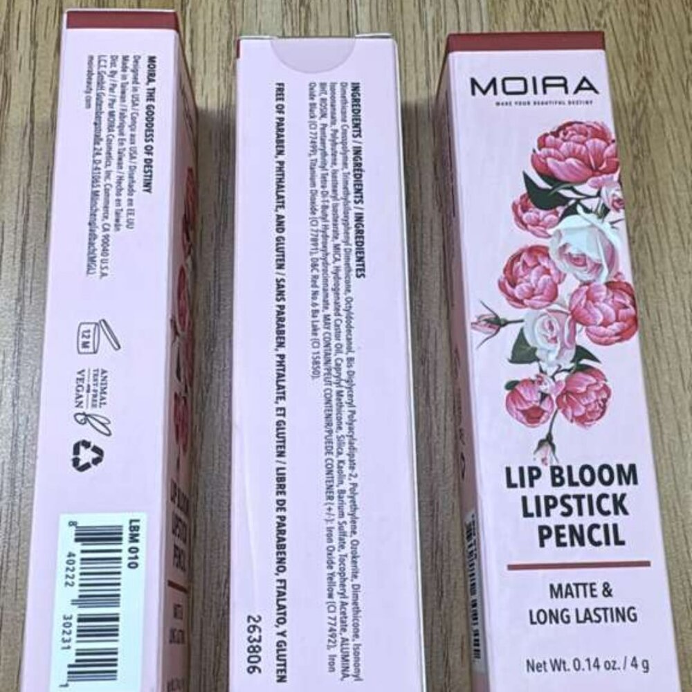 MOIRA Lip Bloom Lipstick Pencil LBM 010 | Matte Finish | Long-Lasting Wear